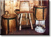 Adirondack Baskets, Birch Bark Baskets, Umbrella Baskets